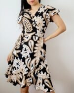 Vestido Cruzado con Volado - Imagen 2