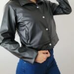 Curva Chaqueta Eco Cuero (con forro por dentro)