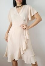 Vestido Cruzado con Volado Cey - Imagen 5